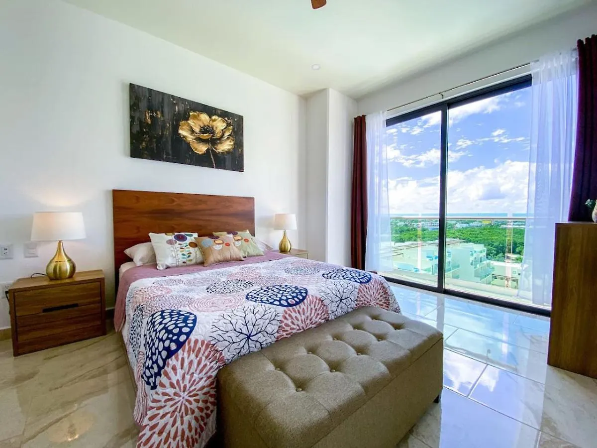 Excellent 3Br Ph With Priv Pool Gym Spa Pkg Tennis Playa del Carmen Apartment