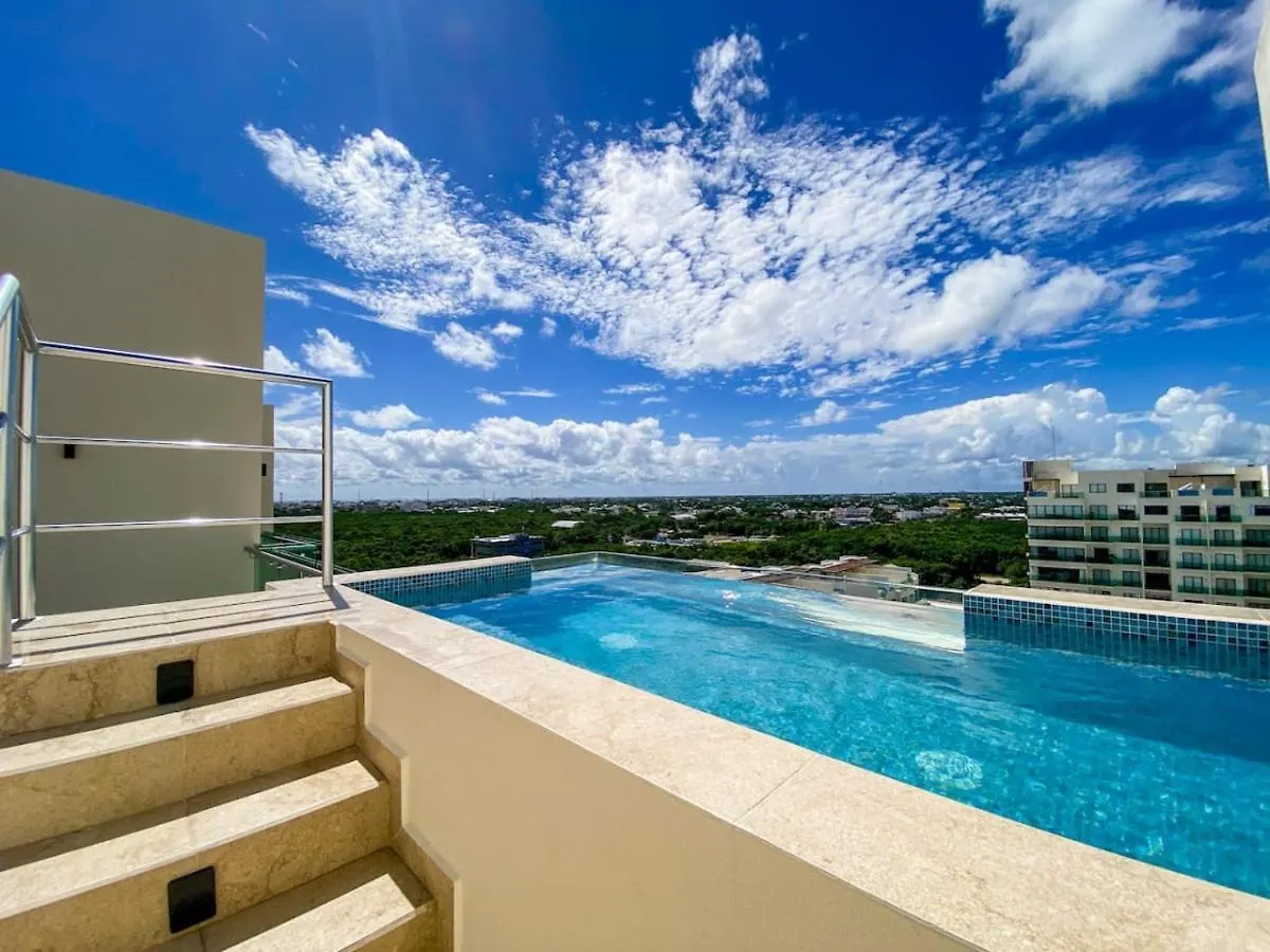 Excellent 3Br Ph With Priv Pool Gym Spa Pkg Tennis Playa del Carmen Apartment